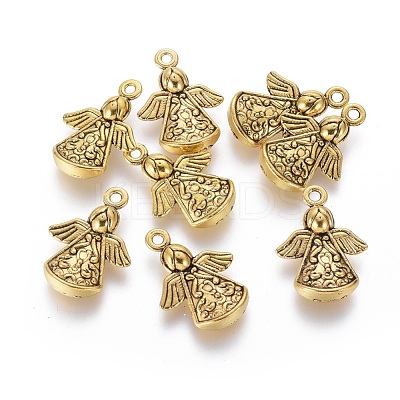 Tibetan Style Alloy Angel Pendants GLF1238Y-1