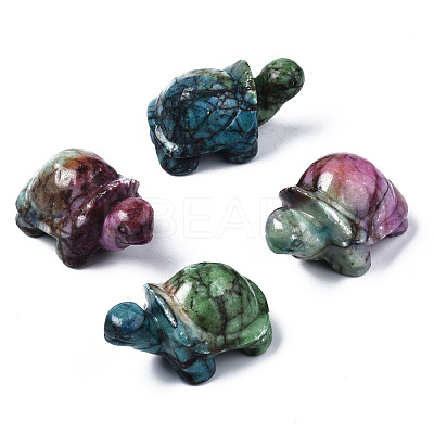 Turtle Natural Map Stone/Picasso Stone/Picasso Jasper Model Ornament G-N330-57-1