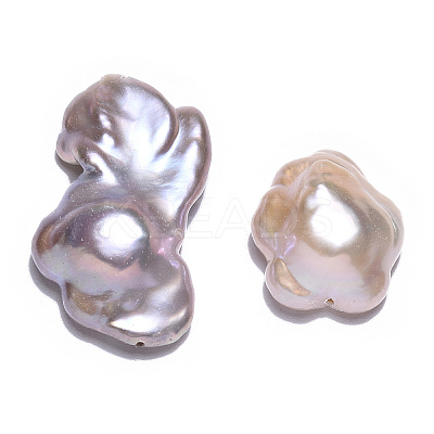 Baroque Natural Nucleated Keshi Pearl Beads LS-PEAR-S020-A02-1-1