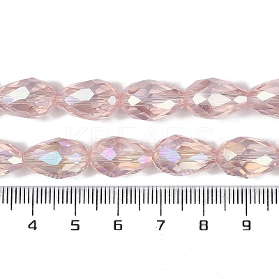 Transparent Electroplate Glass Beads Strands LS-EGLA-N013-T6mm-B18-1