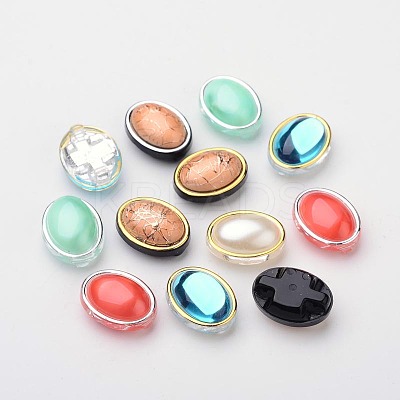 Oval Taiwan Acrylic Multi-Strand Links ACRT-O001-C-04-1