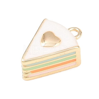 Birthday Brass Enamel Pendants KK-C162-096G-1