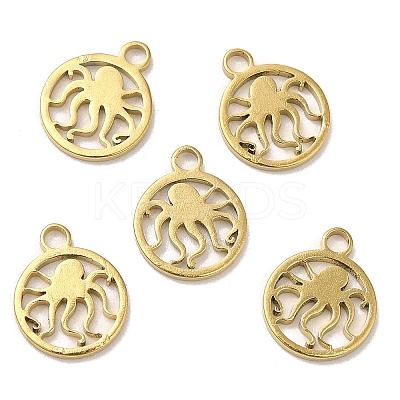 Ion Plating(IP) 304 Stainless Steel Charms STAS-L020-001G-1