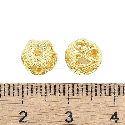 Brass Hollow Beads KK-A226-07A-G-1