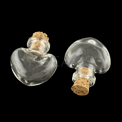 Heart Glass Bottle for Bead Containers LS-X1-AJEW-R045-02-1