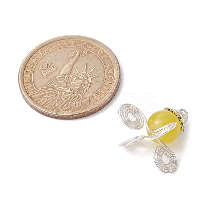 Imitation Jade Glass Bead Pendants PALLOY-JF02378-04-1