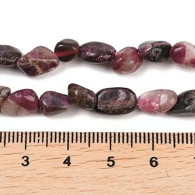 Natural Plum Blossom Tourmaline Beads Strands G-K395-B11-01-1