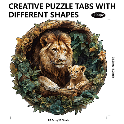 DIY Wooden Assembly Animal Toys Kits for Boys and Girls AJEW-WH0344-0113-1