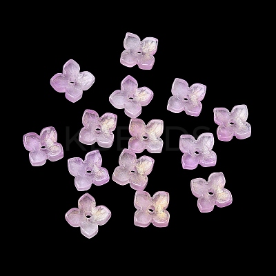 Dyed & Heated Glass Bead Caps GLAA-Z019-01A-1