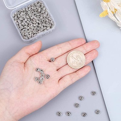 Tibetan Style Alloy Spacer Beads TIBEB-PH0004-06AS-1