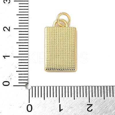 Brass Enamel Pendants KK-C110-37G-03-1