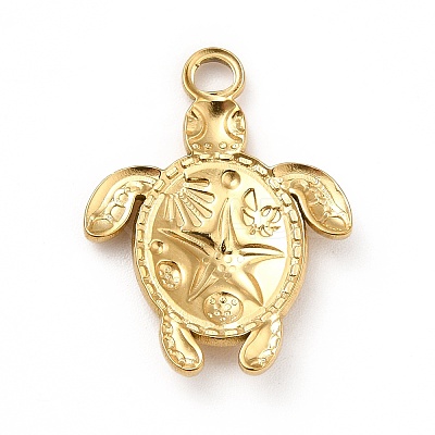 Ion Plating(IP) 201 Stainless Steel Pendants X-STAS-P312-09G-1