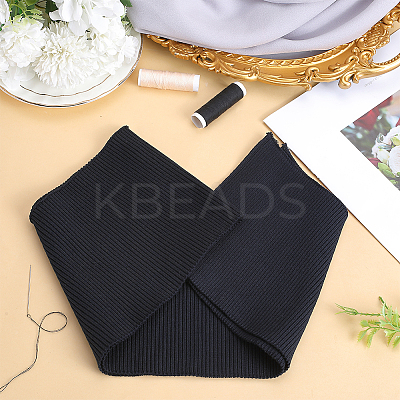 Polyester Ribbing Fabric for Cuffs DIY-WH0430-351A-1