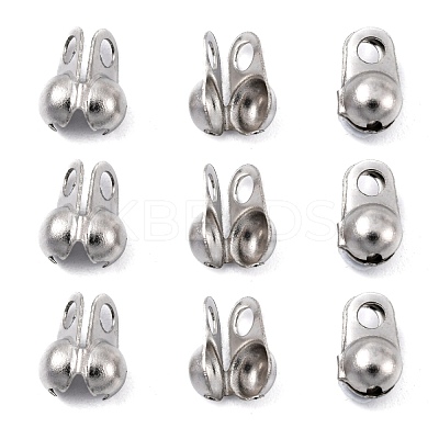 Tarnish Resistant 304 Stainless Steel Bead Tips X-STAS-R063-22-1