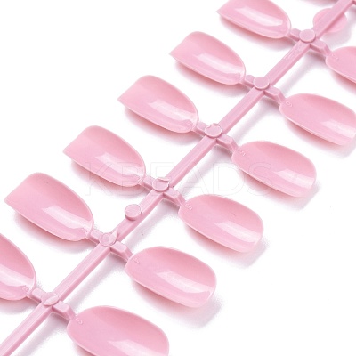 12 Different Size Natural Frosted Solid Color French Short False Nails MRMJ-T078-97-M-1
