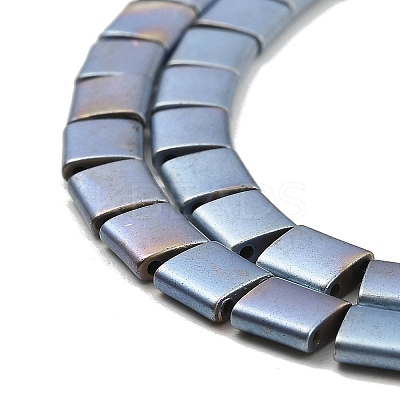 Electroplated Frosted Non-magnetic Synthetic Hematite Beads Strands G-G089-B01-10-1