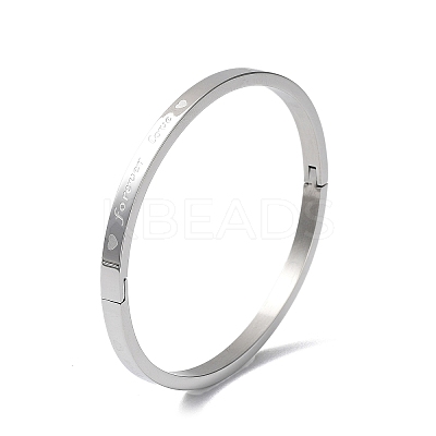 3Pcs 3 Color 304 Stainless Steel Grooved Bangles Set BJEW-F464-02-1