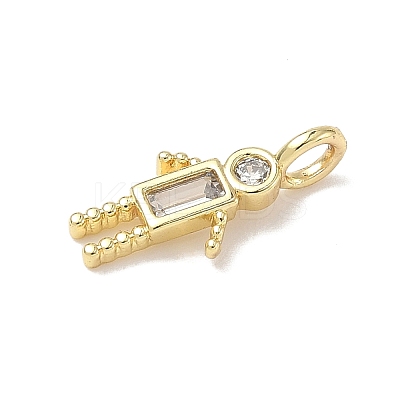 Brass Micro Pave Cubic Zirconia Pendants LS-ZIRC-I356-17G-A01-1