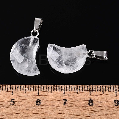 Natural Quartz Crystal Pendants G-N349-02K-P-1