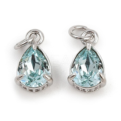 Brass Pave Cubic Zirconia Pendants KK-L240-05P-05-1