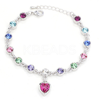 Alloy Rhinestone Charm Bracelets FS-WG1766B-08-1
