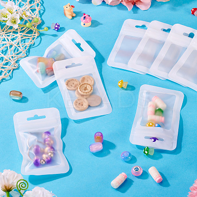 160Pcs Plastic Yin-yang Resealable Bags with Visible Window ABAG-TA0001-94C-1