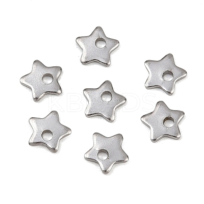 Non-Tarnish 304 Stainless Steel Five-Pointed Star Charms Pendants X-STAS-Q171-03-1