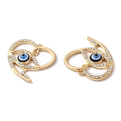 Alloy Crystal Rhinestone Pendants PALLOY-E027-VF823-1