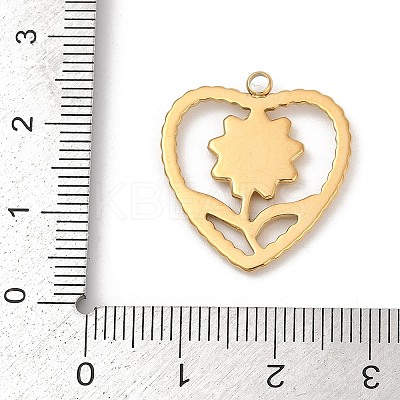 304 Stainless Steel Pendants STAS-S175-43K-G-1