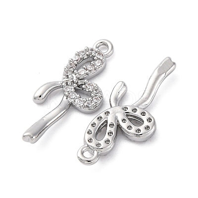 Brass Rhinestone Pendants KK-E793-16P-1