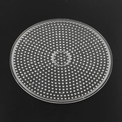Flat Round ABC Plastic Pegboards used for 5x5mm DIY Fuse Beads DIY-Q009-52-1