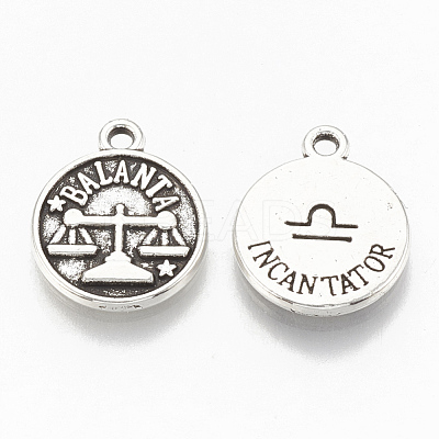 Tibetan Style Alloy Charms TIBE-Q084-09AS-LF-1