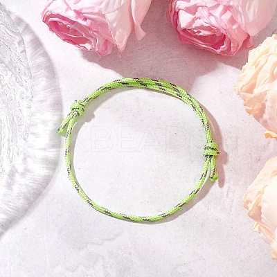 6Pcs 6 Colors Adjustable Polyester & Spandex Cord Bracelets for Men Women BJEW-JB12092-1