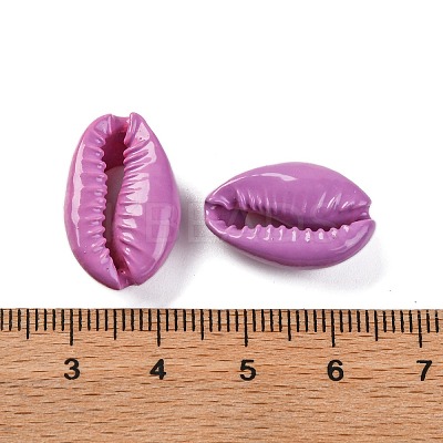 Baking Paint Cowrie Shell Beads SSHEL-M023-01M-1