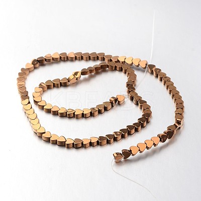 Electroplate Non-magnetic Synthetic Hematite Bead Strands G-F300-23A-08-1