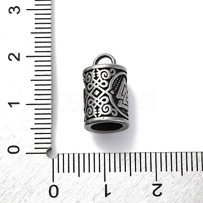 304 Stainless Steel Pendants STAS-D301-08AS-03-1