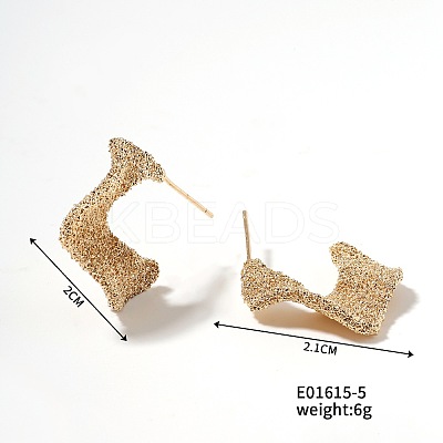 Geometric C-shaped Earrings FE7796-5-1