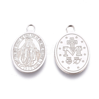Tarnish Resistant 304 Stainless Steel Charms STAS-L247-012P-1