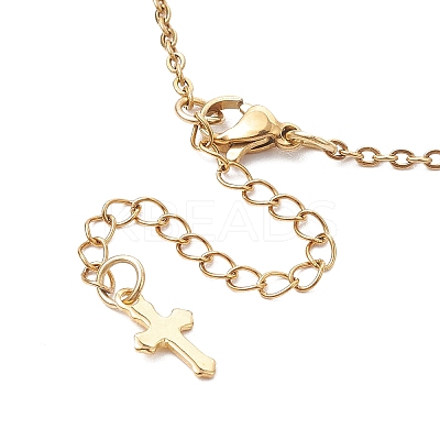 201 Stainless Steel Pendant Necklaces NJEW-MZ00034-1