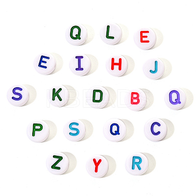 Opaque White Acrylic Beads SACR-YW0001-23F-1