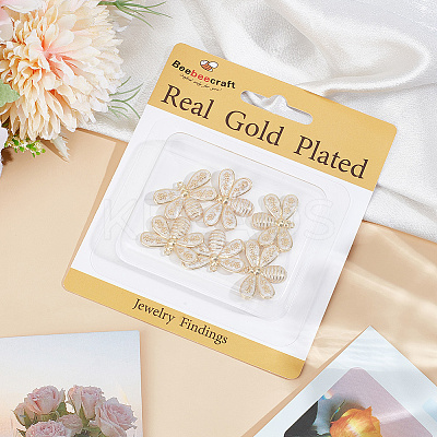6Pcs Rack Plating Brass Enamel Pendants KK-BBC0017-66-1