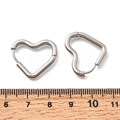201 Stainless Steel Hoop Earrings EJEW-Z137-02P-02-1