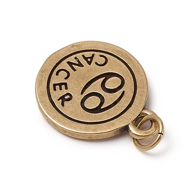 Brass Pendants KK-I668-01AB-01-1