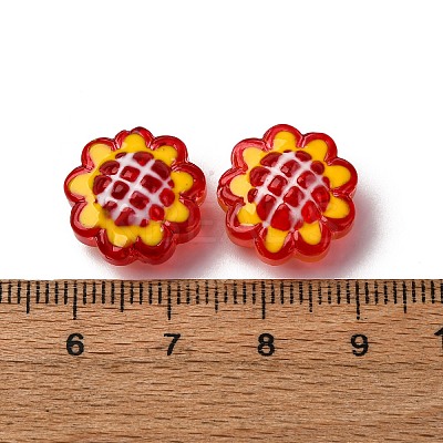 Glass Enamel Beads GLAA-C038-02F-1