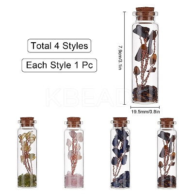 Glass Wishing Bottle DJEW-GF0001-05A-1