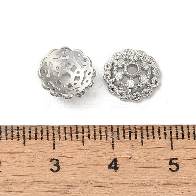 Rack Plating Brass Beads Caps KK-B088-03C-P-1
