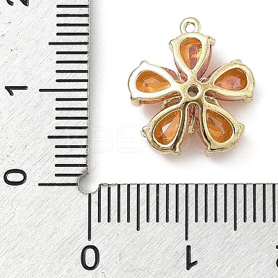 Brass Micro Pave Cubic Zirconia Pendants LS-KK-S514-02E-G-1