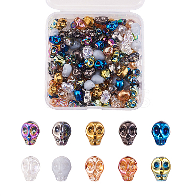 150Pcs 10 Colors Electroplate Glass Beads EGLA-CJ0001-10-1