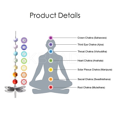 Chandelier Suncatchers Prisms Octogon Glass Chakra Hanging Pendant AJEW-G025-C01-1