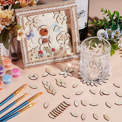 100Pcs Horse Eye Unfinished Wooden WOOD-WH0124-122B-1